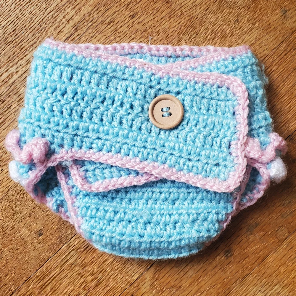 Crochet diaper cover